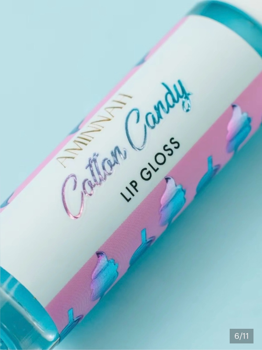 AMINNAH “Cotton Candy” Hand & Body Cleanser and 2 Lip Glosses NEW - Picture 8 of 8
